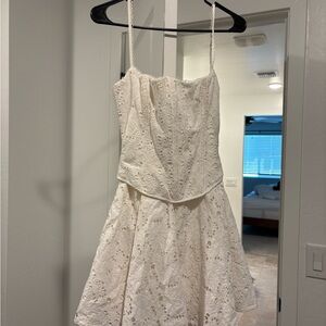 House of CB white lace dress